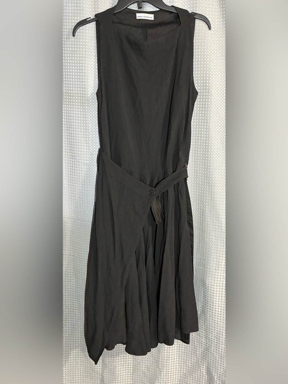 Paco Rabanne Black Wrap Dress  Sz M? Double Skirted Witchiecore Fairycore Goth
